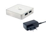Conceptronic HUBBIES03W Schnittstellen-Hub USB 3.2 Gen 1 (3.1 Gen 1) Micro-B 5000 Mbit/s Weiß