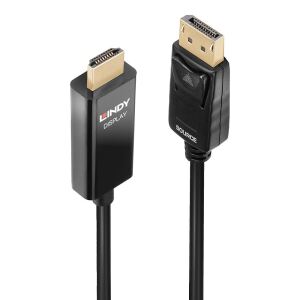 Lindy 40928 Videokabel-Adapter 5 m DisplayPort HDMI Typ A (Standard) Schwarz