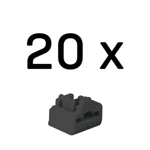 Lindy 47892 Schnittstellenblockierung RJ-45 Schwarz Acrylnitril-Butadien-Styrol (ABS) 20 Stück(e)