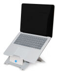 R-Go Tools Laptopständer R-Go Riser Flexible, ergonomisch faltbarer und einstellbarer Laptopständer, Silber