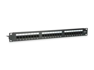 Equip 24-Port Cat.6 Ungeschirmtes Patch Panel, Schwarz