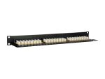 Equip 24-Port Cat.6 Ungeschirmtes Patch Panel, Schwarz