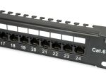 Equip 24-Port Cat.6 Ungeschirmtes Patch Panel, Schwarz