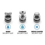 Kensington ClickSafe Universelles Anker-Kit für Sicherheits-Slots
