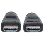 Manhattan High Speed HDMI-Kabel mit Ethernet-Kanal, CL3-zertifiziert für Wandinstallationen, HEC, ARC, 3D, 4K@60Hz, CL3, HDMI-Stecker auf HDMI-Stecker, geschirmt, schwarz, 10 m