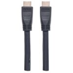 Manhattan High Speed HDMI-Kabel mit Ethernet-Kanal, CL3-zertifiziert für Wandinstallationen, HEC, ARC, 3D, 4K@60Hz, CL3, HDMI-Stecker auf HDMI-Stecker, geschirmt, schwarz, 10 m