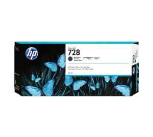 HP 728 Mattschwarz DesignJet Druckerpatrone, 300 ml