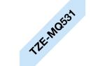 Brother TZEMQ531 Etiketten erstellendes Band Scwarz auf blau TZe