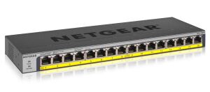 NETGEAR GS116PP Unmanaged Gigabit Ethernet (10/100/1000) Power over Ethernet (PoE) Schwarz