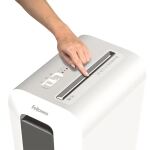 Fellowes LX Series LX65 Aktenvernichter Partikelschnitt-Zerkleinerung Weiß