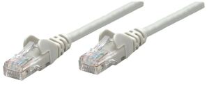 Intellinet Premium Netzwerkkabel, Cat6a, S/FTP, 100% Kupfer, Cat6a-zertifiziert, LS0H, RJ45-Stecker/RJ45-Stecker, 0,25 m, grau