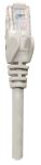 Intellinet Premium Netzwerkkabel, Cat6a, S/FTP, 100% Kupfer, Cat6a-zertifiziert, LS0H, RJ45-Stecker/RJ45-Stecker, 0,25 m, grau