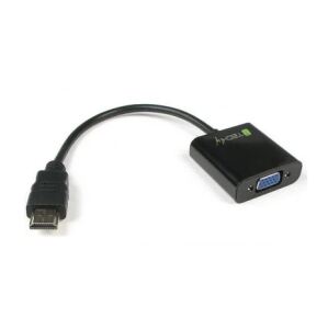 Techly IDATA-HDMI-VGA2 Videokabel-Adapter VGA (D-Sub) Schwarz