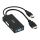 Lindy 38182 Videokabel-Adapter 0,15 m Schwarz