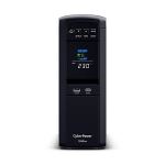 CyberPower CP1350EPFCLCD Line-Interactive USV 1350VA/810W Reine Sinuswelle, AVR, LCD, USB (HID), DB9, RJ45 Lan Protection, Ausgang (6) Schuko, Expansion Port für opt. Netzwerkkomunikation, USB A+C Ladegerät