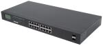 Intellinet 16-Port Gigabit Ethernet PoE+ Switch mit 2...