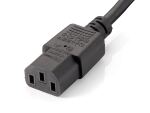 Equip Hochwertiges Strom-Y-Kabel, Schuko auf 2 x C13, 1.8m