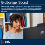 HP Poly Blackwire 5210 Monaural USB-C-Headset +3,5-mm-Stecker +USB-C/A-Adapter (Packungseinheit)