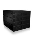 ICY BOX IB-564SSK, Backplane, 4x 3,5" SAS/SATA (I/II/III) HDD in 3x 5,25" Einschübe, Hot Swap, trägerloser HDD Einbau, Lüfter