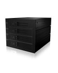 ICY BOX IB-564SSK, Backplane, 4x 3,5" SAS/SATA (I/II/III) HDD in 3x 5,25" Einschübe, Hot Swap, trägerloser HDD Einbau, Lüfter