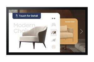 Samsung QM32C-T Digital Signage Flachbildschirm 81,3 cm (32") LCD WLAN 400 cd/m² Full HD Schwarz Touchscreen Tizen 7.0 16/7