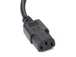 Equip Hochwertiges Strom-Y-Kabel, C14 auf 2 x C13, 1,6m