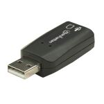 Manhattan Hi-Speed USB 3D Sound Adapter, Verbessert Audiozugriff und -Performance