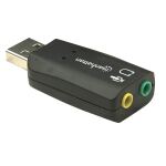 Manhattan Hi-Speed USB 3D Sound Adapter, Verbessert Audiozugriff und -Performance