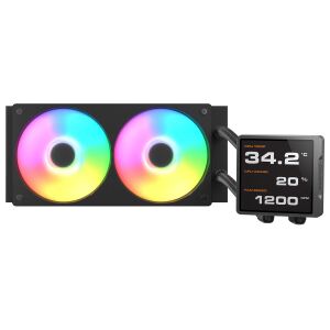 COUGAR CPU Wasserkühlung Poseidon Vistek Pro 240, ARGB, Schwarz