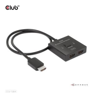 CLUB3D CSV-1384 Tastatur/Video/Maus (KVM)-Switch Schwarz