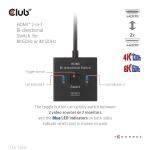 CLUB3D CSV-1384 Tastatur/Video/Maus (KVM)-Switch Schwarz