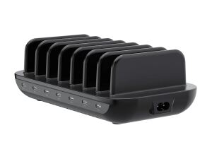 Conceptronic OZUL07B 160W 7-Port USB-PD Ladestation, USB-C x 7, PD 3.0