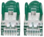 Intellinet Netzwerkkabel mit Cat6a-Stecker und Cat7-Rohkabel, S/FTP, 100% Kupfer, LS0H, 2 m, grün
