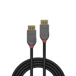 Lindy 36481 DisplayPort-Kabel 1 m Schwarz, Grau