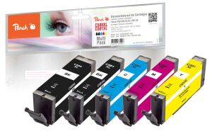 Peach PI100-378 Druckerpatrone 5 Stück(e) Kompatibel Hohe (XL-) Ausbeute Schwarz, Cyan, Magenta, Gelb