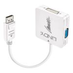 Lindy 41028 Videokabel-Adapter DisplayPort DVI-D + VGA (D-Sub) + HDMI Schwarz