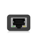 ICY BOX IB-HUB1439-LAN, USB 3.2 Gen 1 HUB und LAN Adapter, Type-A+C zu 2x USB-A & 1x USB-C® & Gigabit LAN, USB Type-A zu Type-C Adapter, Aluminium, schwarz