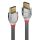 Lindy 37873 HDMI-Kabel 3 m HDMI Typ A (Standard) Grau, Silber