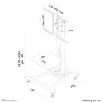 Neomounts PLASMA-M1800E TV-Trolley 27-70"