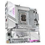 GIGABYTE Z890M AORUS ELITE WIFI7 ICE Mainboard - Unterstützt Intel Core Ultra (Serie 2) CPUs, 12+1+2 Phasen VRM, bis zu 8800MHz DDR5 (OC), 1xPCIe 5.0 + 2xPCIe 4.0, Wi-Fi 7, 2.5GbE LAN, USB 4