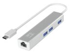 LevelOne Gigabit USB-C Netzwerkadapter mit USB Hub