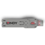 Lindy 40620 Schnittstellenblockierung Türblockierschlüssel USB Typ-A Pink Acrylnitril-Butadien-Styrol (ABS) 1 Stück(e)