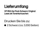 HP 85A 2er-Pack Schwarz Original LaserJet Tonerkartuschen