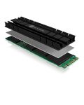 ICY BOX IB-M2HS-701, Kühlkörperset für M.2 2280 SSD, für PC/PS5, Aluminium, 5 mm dick