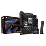 GIGABYTE B850M AORUS ELITE WIFI6E Mainboard – AMD Ryzen 9000 Serie Prozessoren, digitales 12+2+2 Phasen VRM, bis zu 8200 MHz DDR5 (O.C.), 1x PCIe 5.0 + 1x PCIe 4.0 M.2, Wi-Fi 6E, 2.5 GbE LAN, USB 3.2 Gen 2