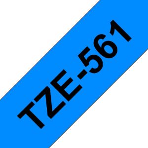 Brother TZE-561 Etiketten erstellendes Band Scwarz auf blau