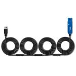 Lindy 43362 USB Kabel USB 3.2 Gen 1 (3.1 Gen 1) 30 m USB A 5 Gbit/s Schwarz, Blau