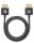 Manhattan Ultradünnes High Speed HDMI-Kabel mit Ethernet-Kanal, HEC, ARC, 3D, 4K, HDMI-Stecker auf HDMI-Stecker, geschirmt, schwarz, 1 m