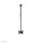 Neomounts CL35-340BL22 Doppel Monitor-/TV-Deckenhalterung 23-43" - H 106-156 cm