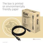 CLUB3D USB4 Gen3x2 Type-C Bi-Direktional Kabel 8K60Hz 40Gbps PD 240W(48V/5A) EPR St/St 2m